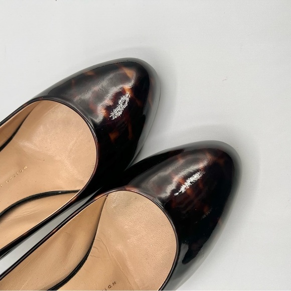 GIUSEPPE ZANOTTI BROWN PATENT LEATHER HEELS PUMPS HEELS MADE IN ITALY SIZE  40 - Picture 12 of 15